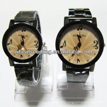 luxury watches set lover holiday gift stainless steel band unisex watch